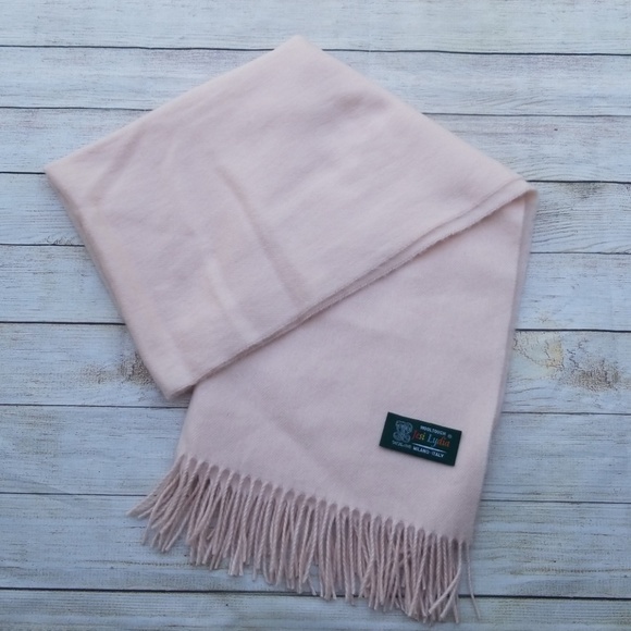 Jesi Lydia Accessories - Jessi Lydia Pink Wool blanket scarf